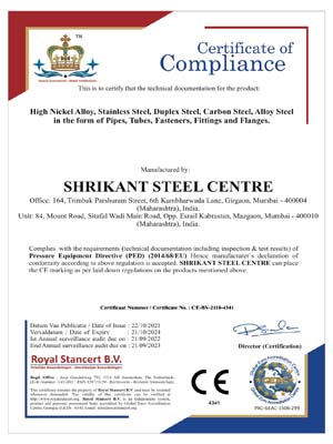Certificate Of Complience